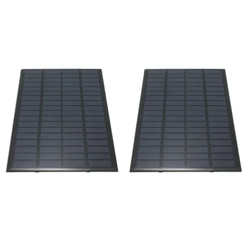 2X Yüksek Kalite 18 V 2.5 W Polikristal Depolanmış Enerji Güç Güneş Paneli Modülü Sistemi Güneş Pilleri Şarj 19.4X12X0. 3 cm