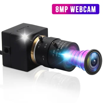 8MP 3264X2448 IMX179 CCTV USB Kamera 5-50mm Değişken Odaklı CS lens Hd USB Endüstriyel Kutu İçinde Gözetim USB Kamera Kamerası