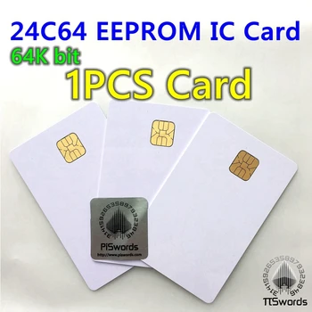 AT24C64 24C16 24C02 ISO7816 Akıllı Kart Güvenli Bellek 24C64 EEPROM Boş Bağlantı Akıllı IC Kartı
