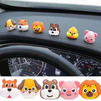 Araba Sevimli Hayvan Köpek Domuz Bebek Oto İç Dekorasyon Araba Süsler Aksesuarları Çocuk oyuncak Araba Süsler
