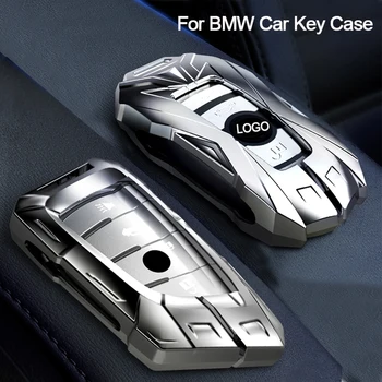 Araba Anahtarı Durum Kapak BMW İçin X1 X3 X5 X6 Serisi 1 2 5 7 F15 F16 E53 E70 E39 F10 F30 G30 Çinko Alaşım Araba anahtarı Kabuk Koruyucu