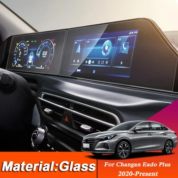 Araba Styling Dashboard Ekran Filmi GPS Navigasyon Ekran Cam koruyucu film Sticker Changan Eado İçin Artı 2020-Mevcut